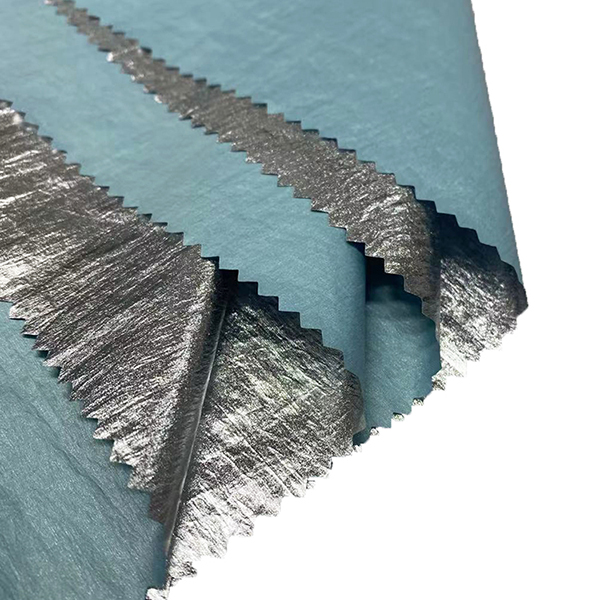 Shiny Taffeta Nylon Silver Coated 38gsm 100 Nylon Fabric For Garment YAT891 (1)